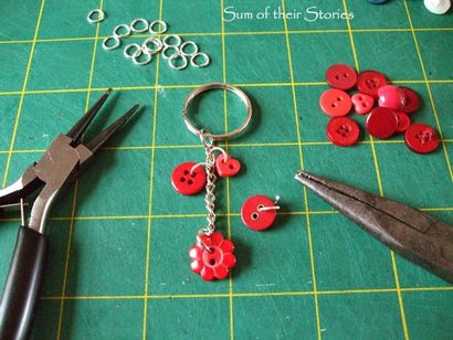 Bouton Cluster Key Ring - Somme de leurs histoires