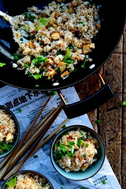 Kantonesisch Chicken - gesalzener Fisch Fried Rice - Die Woks des Lebens