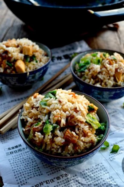 Kantonesisch Chicken - gesalzener Fisch Fried Rice - Die Woks des Lebens