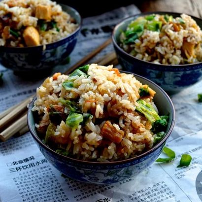 Kantonesisch Chicken - gesalzener Fisch Fried Rice - Die Woks des Lebens