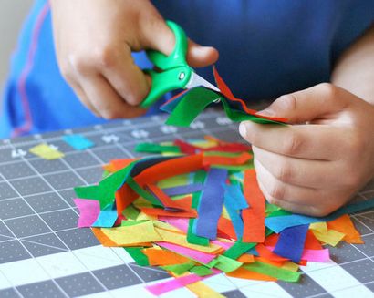 Leinwand-Malerei-Ideen für Kinder Mit Seidenpapier, Fiskars