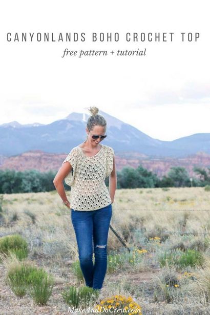 Canyonlands Boho Crochet Top - Motif gratuit - Faire - Do Crew