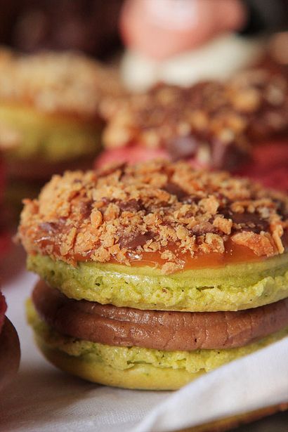 Karamell-Apple-Macarons mit Zimt Apple Butter, Buttercreme, Kevin - Amanda, Essen - Reise-Blog