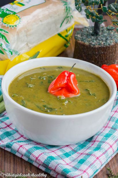 Soupe Caraïbes callaloo (style végétalien) - That Girl Cooks en bonne santé