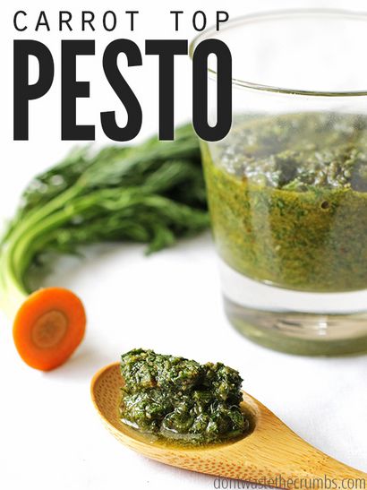 Carrot Top Pesto, réduire le gaspillage alimentaire avec une recette facile