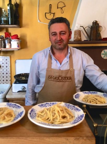 Casa Lawrence et une recette pour Spaghetti Cacio e Pepe (Spaghetti avec pecorino et noir