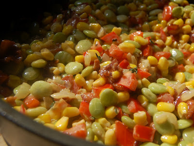 Cassie Craves crémeuse Succotash au bacon et au thym