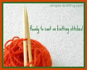 Casting auf Knitting Stitches