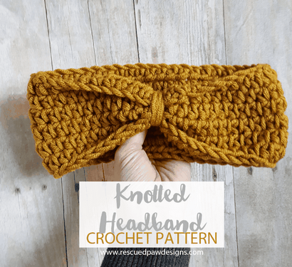 Crochet chaîné Bandeau Motif - Sauvée Patte Designs Crochet par Krista Cagle