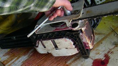 Bar Chainsaw Réparation d'huile avec aspirateur 5 étapes (avec photos) (faire joint raisonnable) Bar scie à chaîne de réparation d'huile avec aspirateur 5 étapes (avec photos)