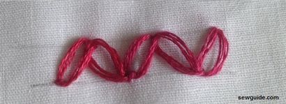 CHAIN ​​STITCH - ses 12 variations de belles broderies Stitching Tutoriels - Guide Coudre