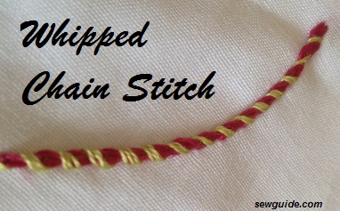 CHAIN ​​STITCH - ses 12 variations de belles broderies Stitching Tutoriels - Guide Coudre