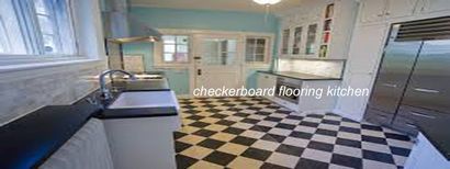 Schachbrett Tile Boden Design - In Farbe - Muster in Ihre Küche