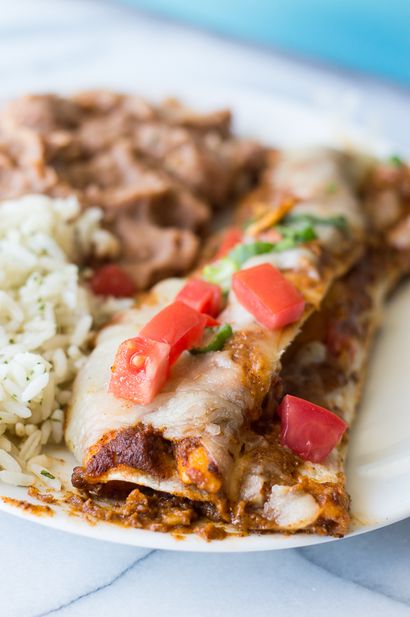 Fromage Enchiladas au Texas Chili Gravy