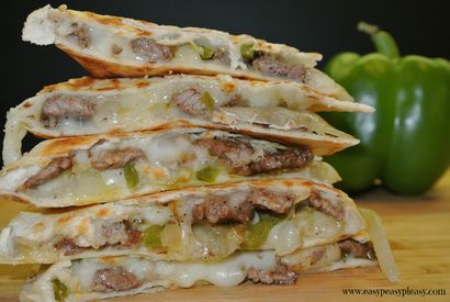 Käse-Steak-Quesadillas sind ein Crowd Pleaser - Easy Peasy Pleasy