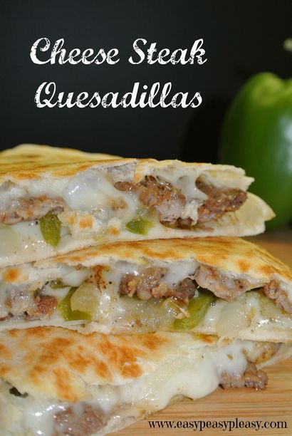 Käse-Steak-Quesadillas sind ein Crowd Pleaser - Easy Peasy Pleasy