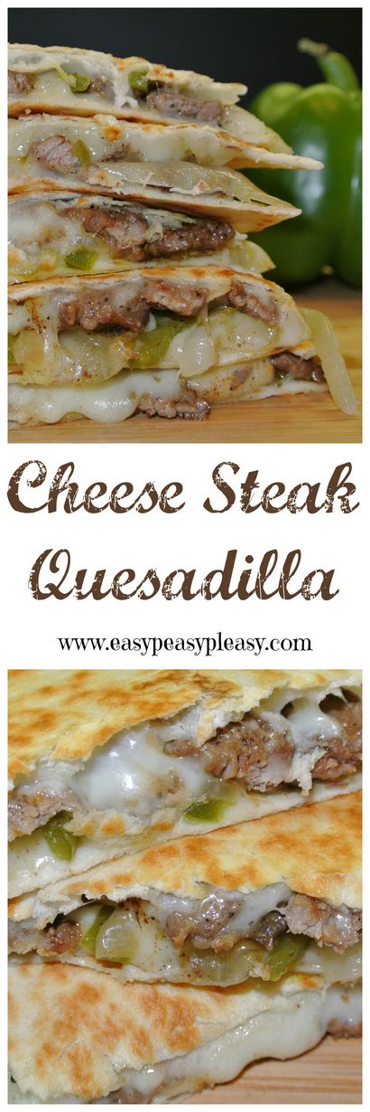 Käse-Steak-Quesadillas sind ein Crowd Pleaser - Easy Peasy Pleasy