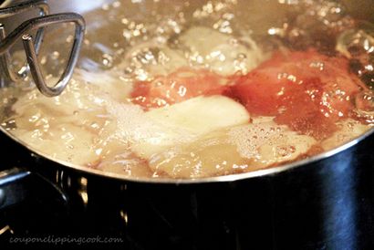 Cheesy Pomme de terre rouge Mash, coupon Clipping Cook (oignons verts) Cheesy Pomme de terre rouge Mash, coupon Clipping Faire cuire