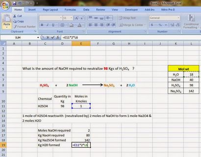 Chemineering Excel Tutorial - 1 Calcul de l'équilibre de masse en utilisant Microsoft Excel