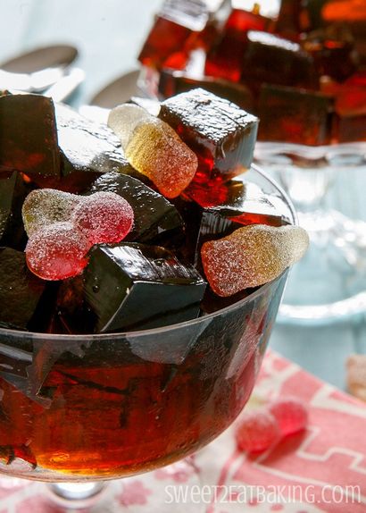 Cherry Coca-Cola-Gelee (Jello) Jigglers Rezept