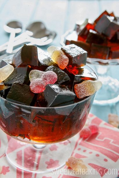 Cherry Coca-Cola-Gelee (Jello) Jigglers Rezept