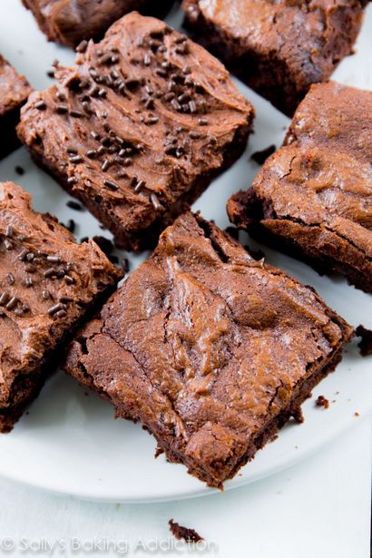 Chewy Fudgy faites maison Brownies