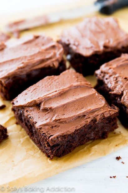 Chewy Fudgy faites maison Brownies (comment faire brownie double épaisseur) Chewy Fudgy faites maison Brownies