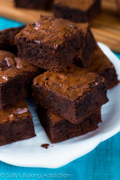 Chewy Fudgy faites maison Brownies