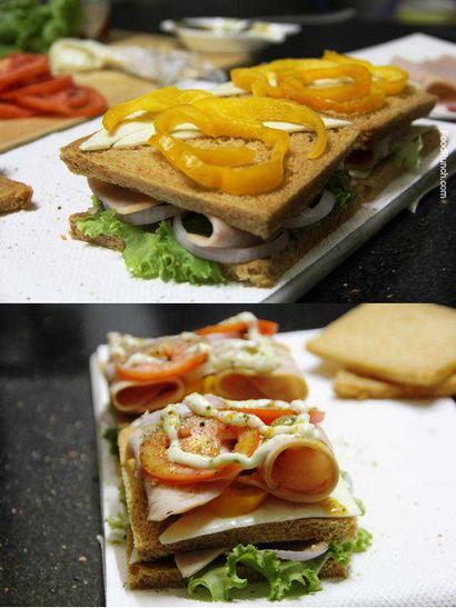 Huhn-Schinken-Sandwich-Rezept