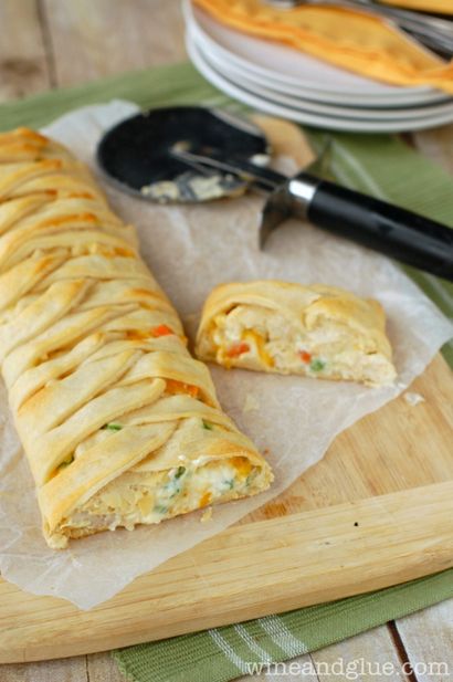 Pâté au poulet Croissant Braid - Vin - Colle