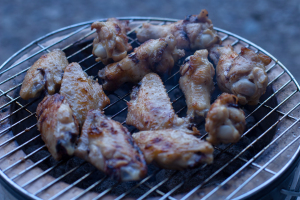 Chicken Wings würzig yakitori Lindenhonig, ein Fest für One