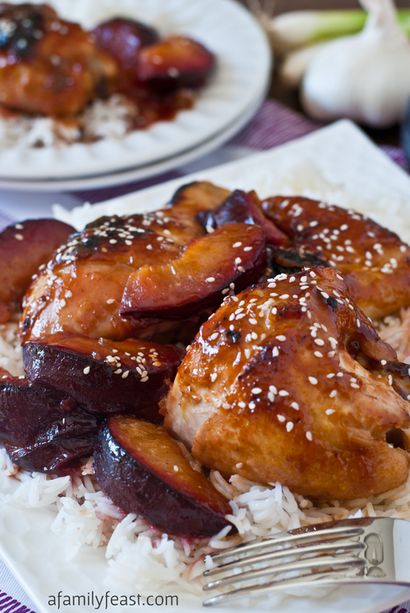 Huhn mit süß-sauer Plum Sauce - A Family Feast