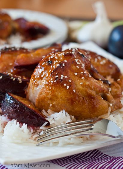 Huhn mit süß-sauer Plum Sauce - A Family Feast