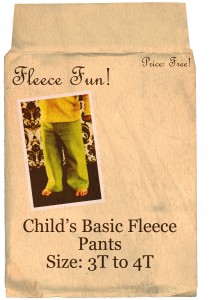 Child - s Grund Fleece Pants - kostenlose Kinderhosen Muster ♥ Fleece Fun