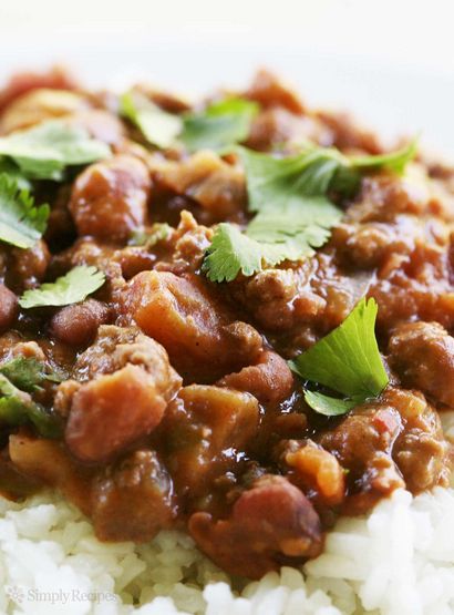 Chili-Bohnen mit Reis Rezept