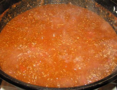 Chili ohne Bohnen - Spicy, Familie Lieblings, In einer Southern Kitchen