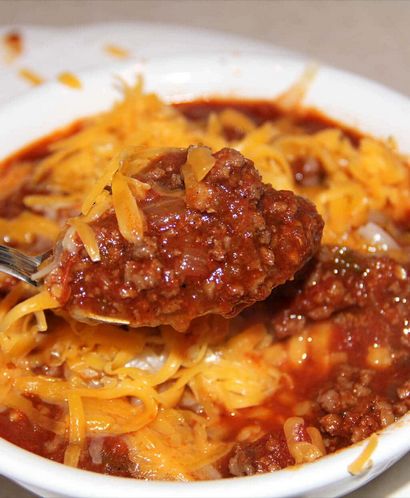 Chili Sans haricots - épicé, famille préférée, dans une cuisine du Sud