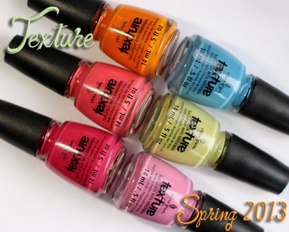 China Glaze Texture Nail Polish nuanciers - Tous Laqué Up revue