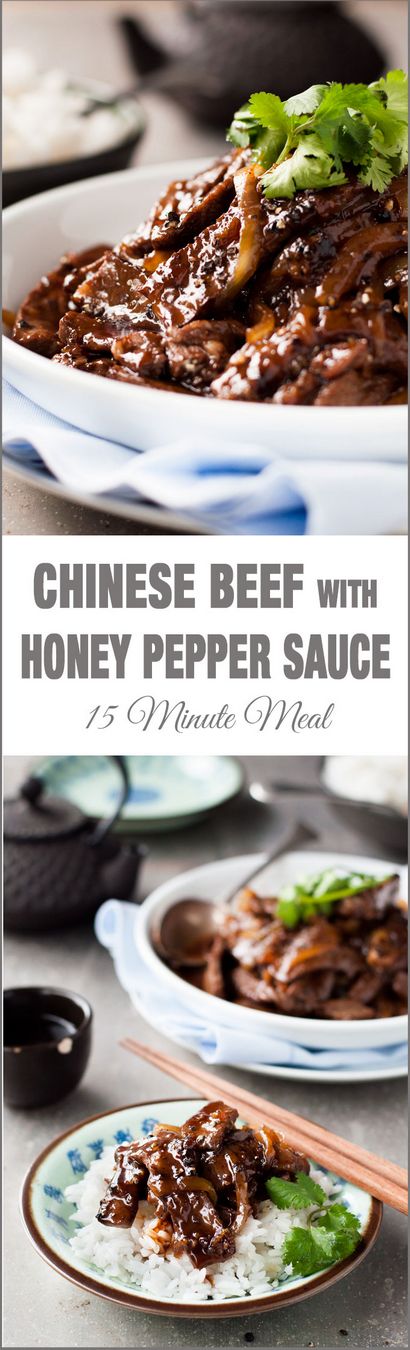 Chinesisches Rindfleisch mit Honig Black Pepper Sauce, RecipeTin Essen