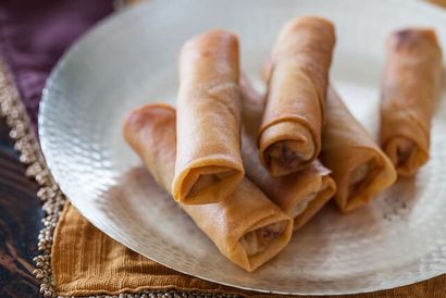 Chinese Spring Rolls mit Huhn-Rezepte, Steamy Küche