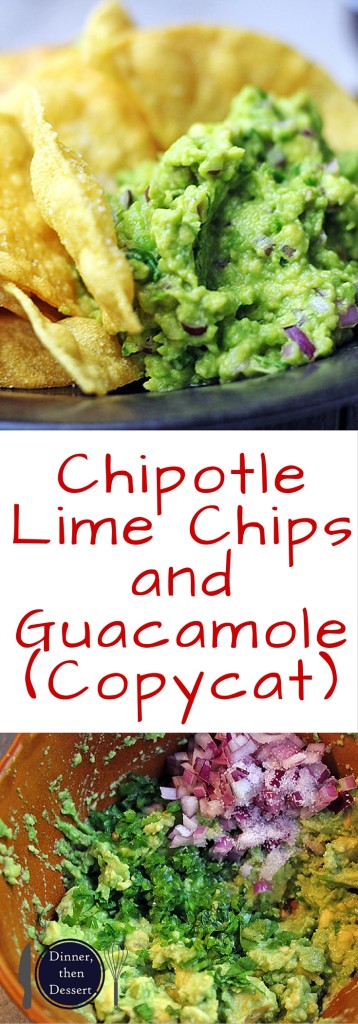 Chipotle Lime Chips et guacamole (Copycat) - Dîner, puis Dessert