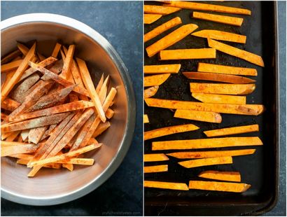 Chipotle frites de patates douces au miel Sriracha aïoli, Recettes faciles en santé grâce à des ingrédients réels