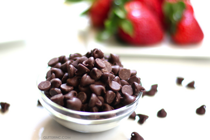 Chocolat et Nutella fraises enrobées, Glitter, Inc
