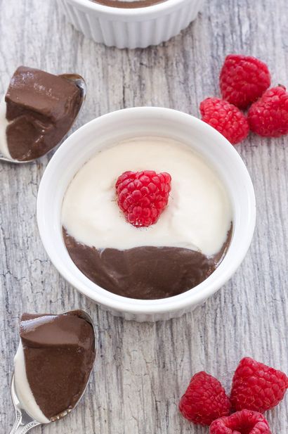 Chocolat Baileys Panna cotta au yogourt - Recette Runner