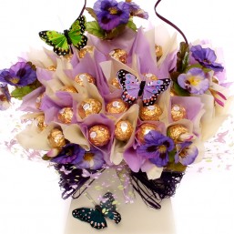 bouquet de chocolat, bouquets de bonbons, Bouquets de Chocolate Bar, Ferrero Rocher à l'Unique Bouquets