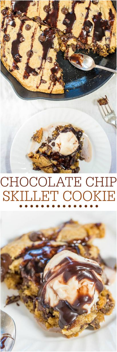 Chocolate Chip Cookie Skillet - Averie Cooks