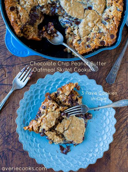 Chocolate Chip Cookie Skillet - Averie Cooks