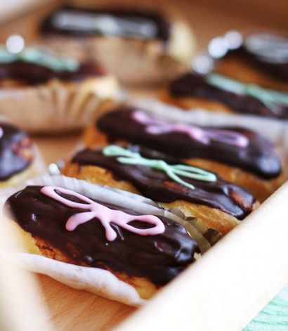 Éclairs au chocolat avec crème pâtissière Recette - Eugenie cuisine