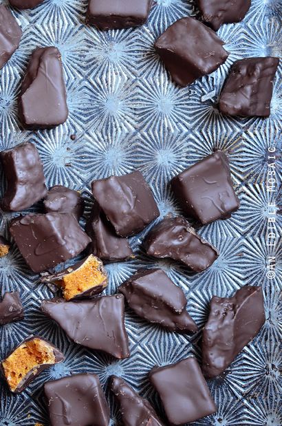 Chocolat couvert Recette bonbons éponge