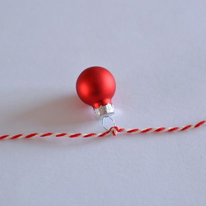 guirlande de Noël babiole - Bonjour! Hourra! (mini-boules en verre) guirlande de Noël babiole - Bonjour! Hourra!